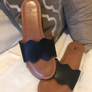 Shade&Shore Black Sandals